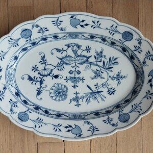 Antique Meissen Blue Onion 14" platter
